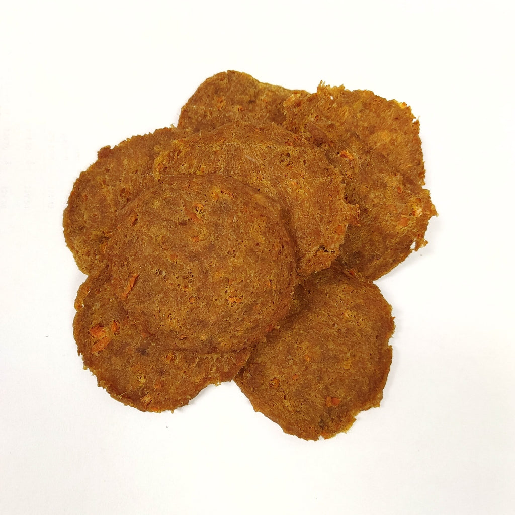 All our chicken & carrot sliders are healthy dog treats and made with only the finest ingredients. 