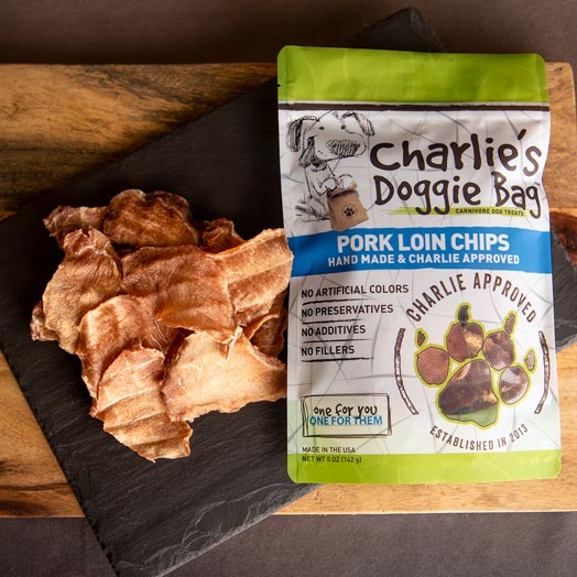 All our pork jerky dog treats are handmade with only the finest ingredients. We start with lean, organic pork loin, then, we slow dry the pork until it is perfectly tender.
