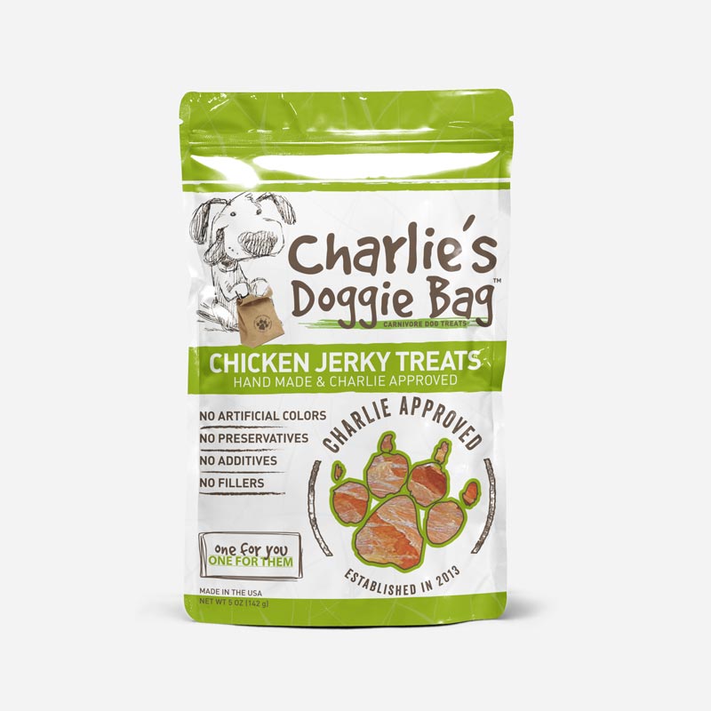 All of our chicken jerky treats are handmade with only the finest ingredients. We start with lean, organic chicken breast, then, we slow dry the chicken until it is perfectly tender.