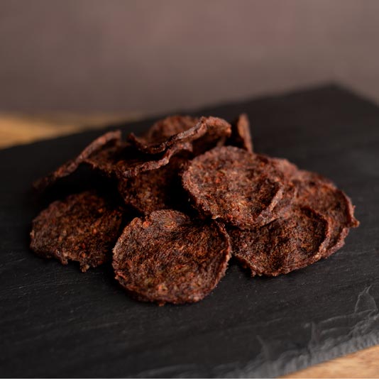 All our lamb jerky treats are handmade with only the finest ingredients. We start with lean, organic lamb loin, then, we slow dry the lamb until it is perfectly tender.