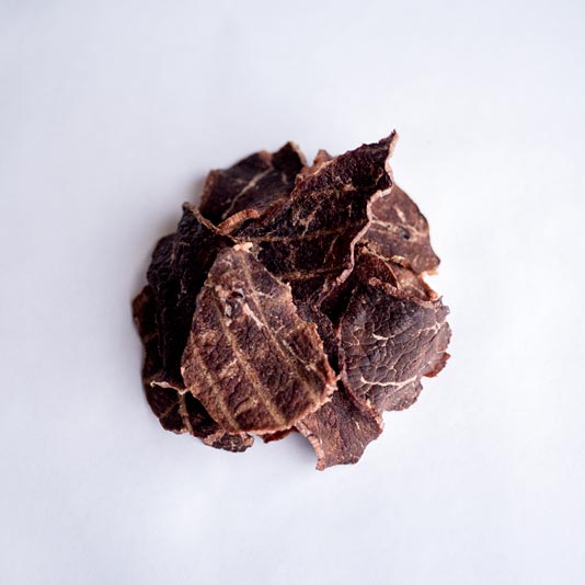 All our beef jerky dog treats are handmade with only the finest ingredients. 
