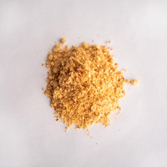 All our chicken food toppers are handmade with only the finest ingredients. We start with lean, organic chicken breast, then, we slow dry the chicken mix until it is perfectly tender then we crumble.