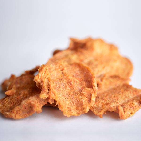All our turkey & carrot sliders are handmade with only the finest ingredients. We start with lean, organic turkey & carrots, then, we slow dry the turkey & carrot mix until it is perfectly tender.